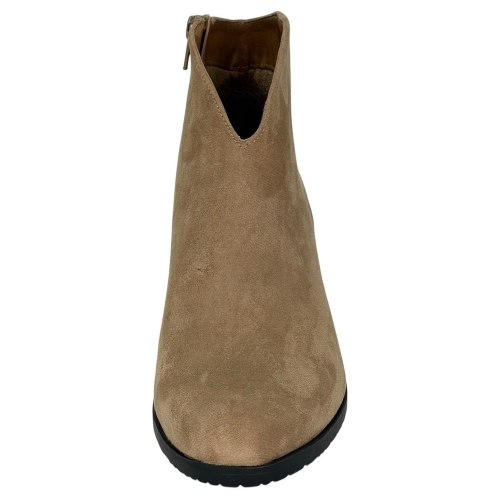 White Mountain Beachwood Tan Microsuede Womens Ankle Boots Size 9M - Picture 6 of 11